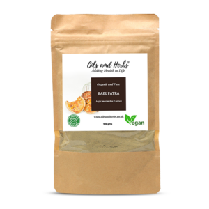 Organic Bael Patra Powder - Aegle Marmelos Correa -100% Pure, Clean and Natural