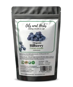 Bilberry extract mockup