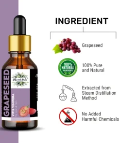 Natural Grapeseed Oil 100% Pure & Therapeutic Grade