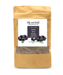 Organic Jamun Seed Powder - Indian Black Berry - 100% Pure, Clean and Natural