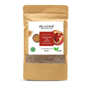 Organic Pomegranate Peel Powder - Punica granatum - 100% Pure Clean and Natural