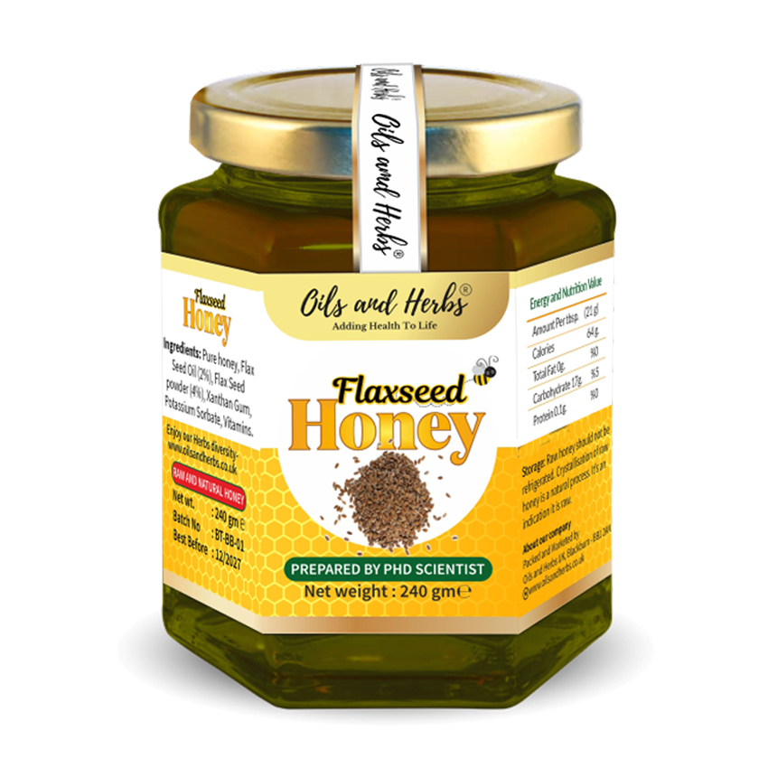 Raw Flax Seed Honey for Omega 3 Support