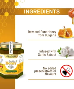 Raw Garlic Honey for Immune System Support