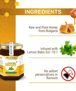 Raw Lemon Balm Honey