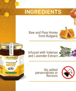 Raw Valerian and Lavender Mixed Honey
