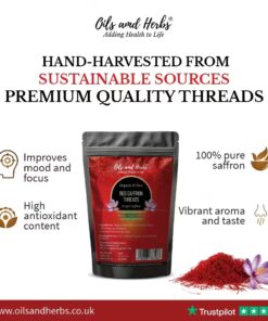 All Red Saffron Threads- 100% Original Sargol- TOP OF THE FLOWER