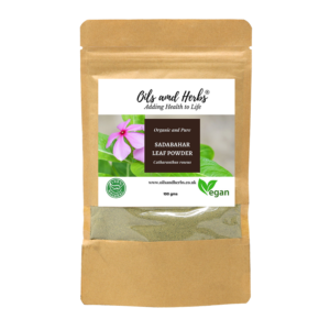 Organic Sadabahar Leaf Powder - Catharanthus Roseus -100% Pure, Clean and Natural