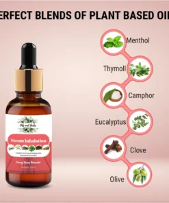 Steam Inhalation Essential Oil blend - Quick Action