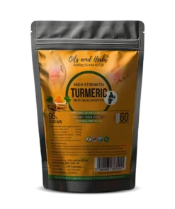 High Strength Turmeric with black pepper capsules