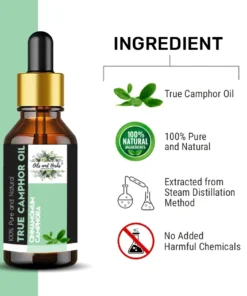 True Camphor Essential Oil 100% Pure and Natural