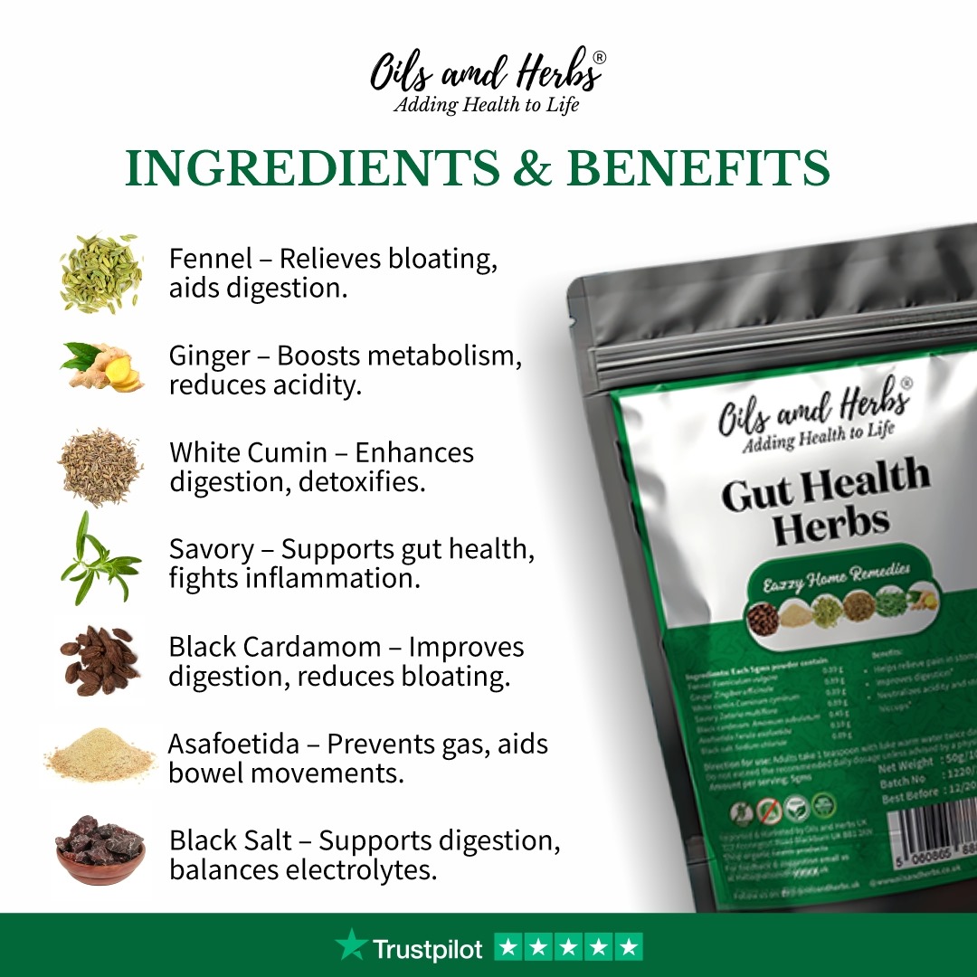 Gut Health Herbs for Bloating, Gas Relief & Gut Health - Image 4