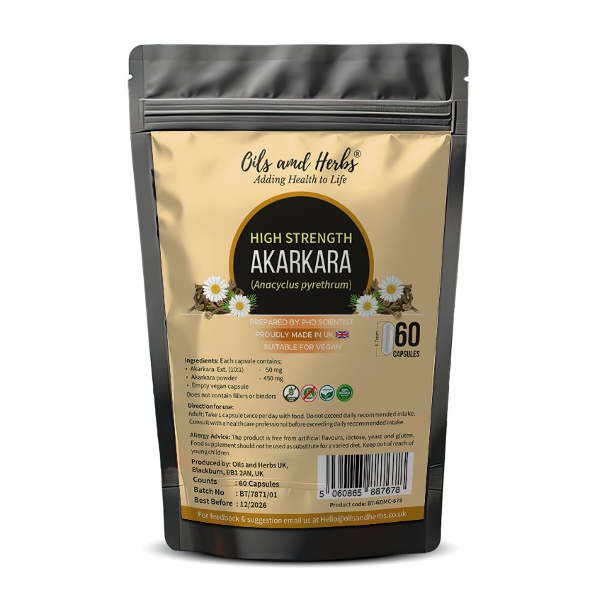 High Strength Akarkaha Capsules 10200mg Pellitory Root